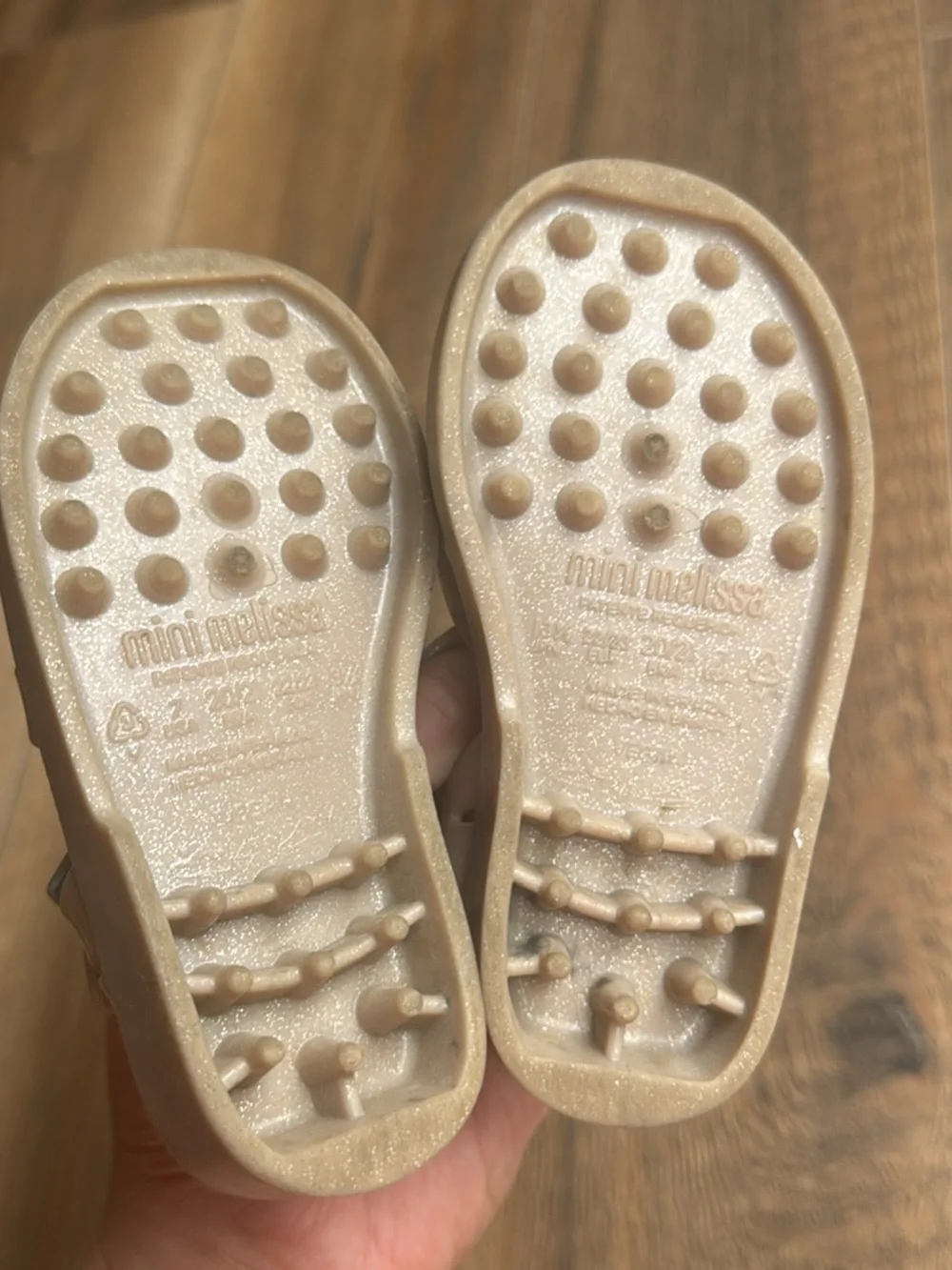 Mini Melissa sparkly beige